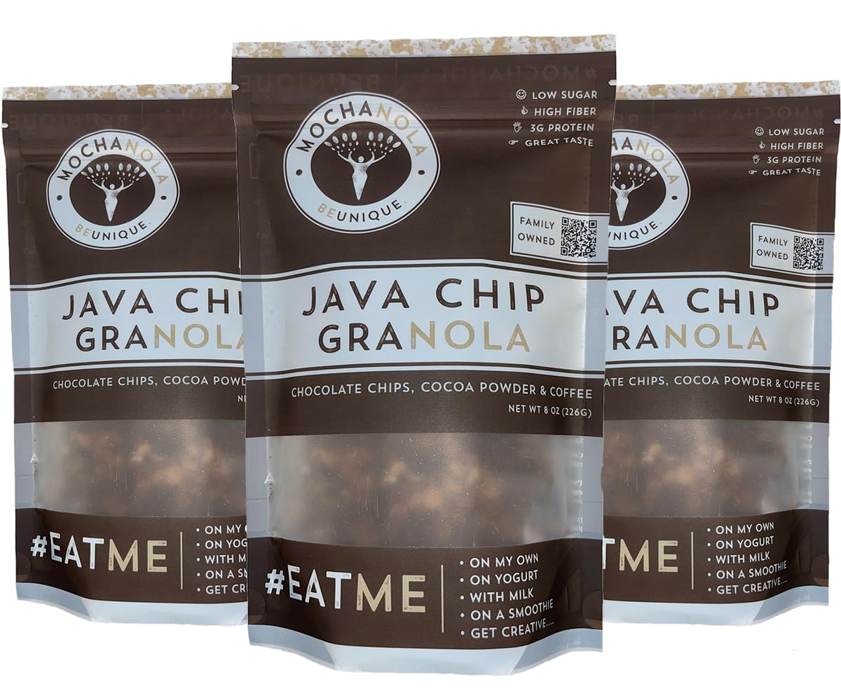 Mocha Nola, Java Chip, SOFI Award Winning Granola, Family Owned Busine